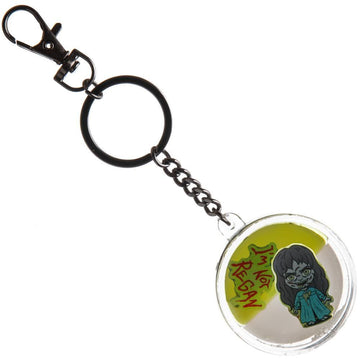 The Exorcist Liquid Oil Filled Keychain with Floating Art