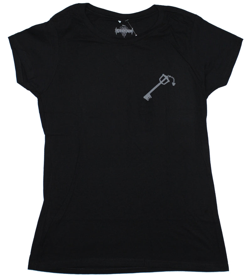 Kingdom Hearts Girls Juniors T-Shirt - Xion 14 Jersey Key 2 Sided Image