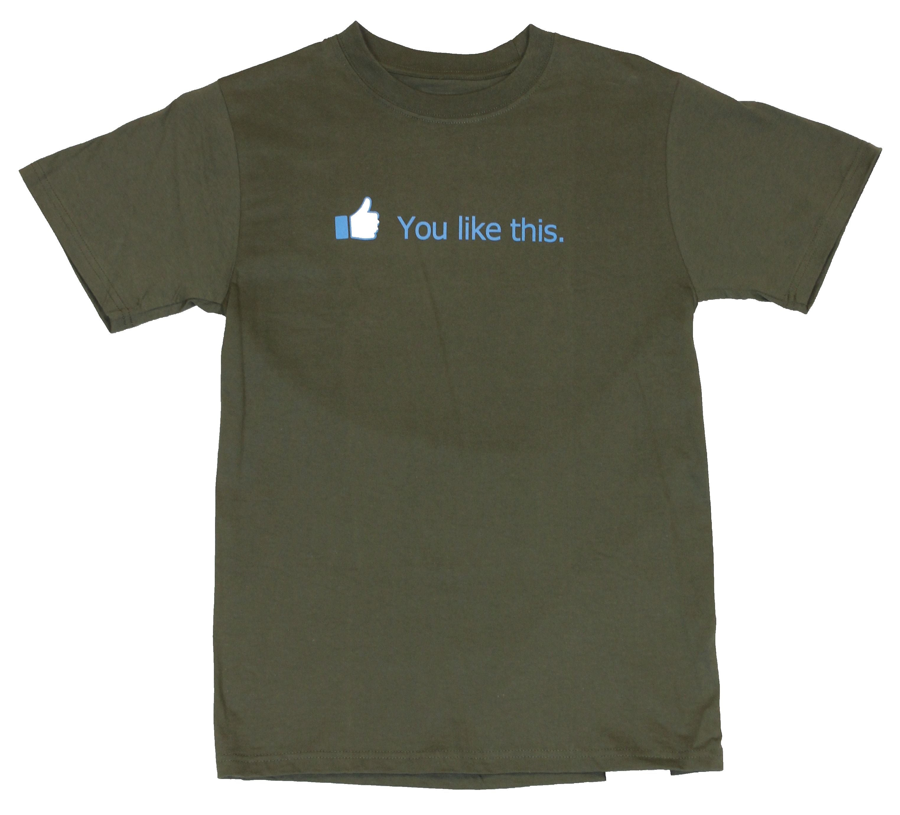 You Like This Mens T-Shirt  - Thumbs up Facebook Style Image