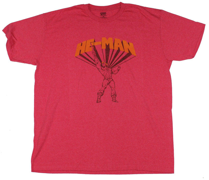Masters of the Universe Mens T-Shirt - Heman Power Posed Under Name