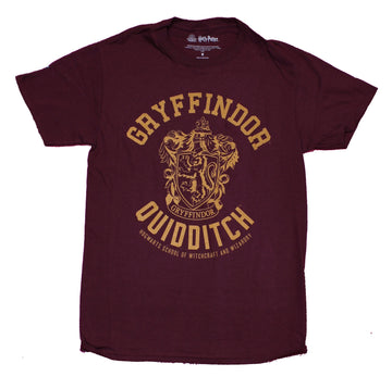 Harry Potter Mens T-Shirt - Gryffindor Quidditch Team Large Crest