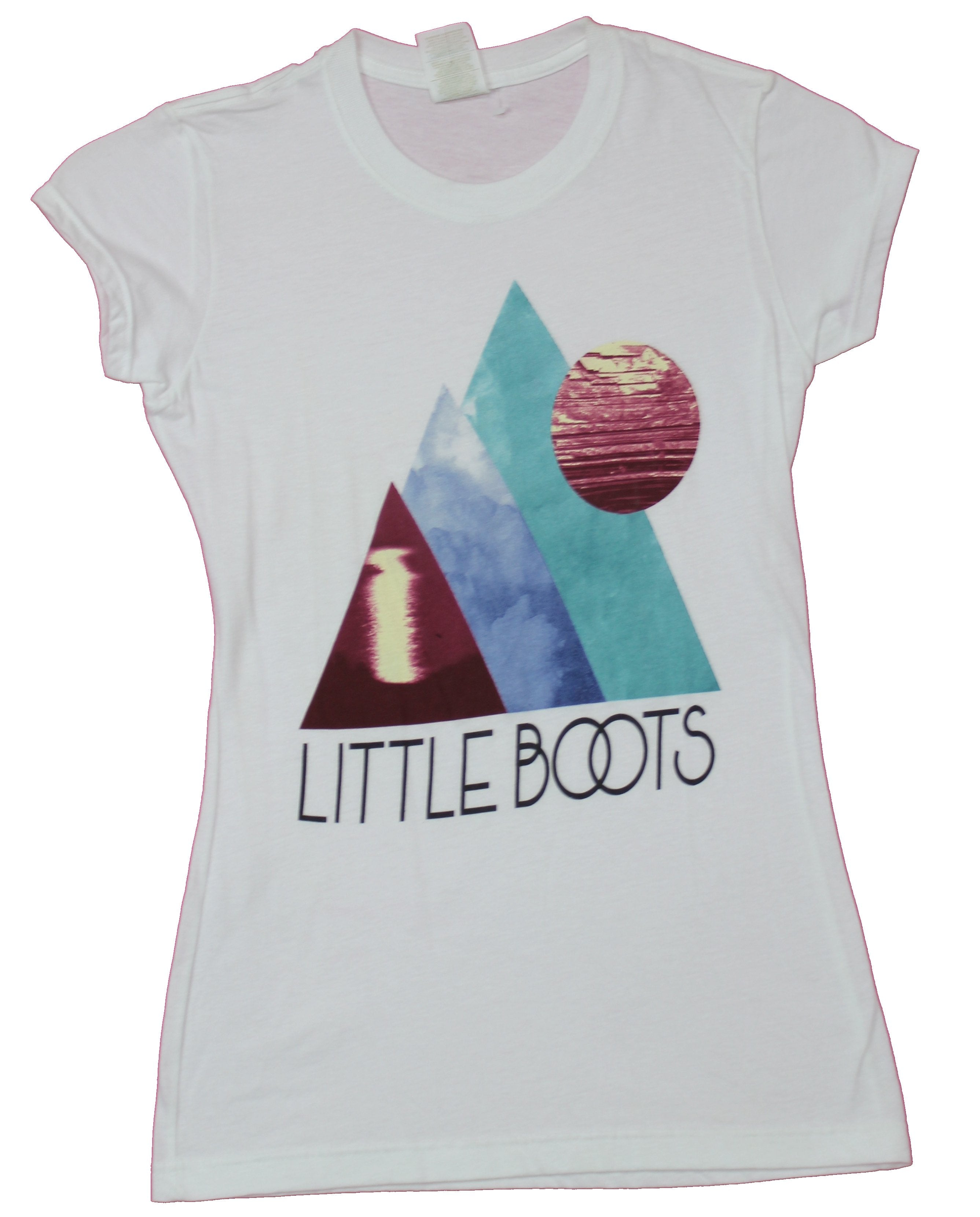 Little Boots Girls Juniors T-Shirt - Triangle Circle Logo