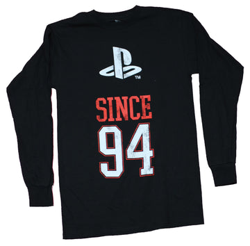 PlayStation Mens Long Sleeve T-Shirt - Since 94 White Logo