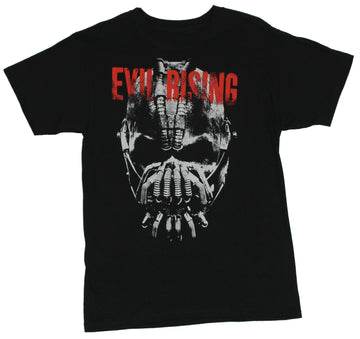 Batman (the Dark Knight Rises) Mens T-Shirt  - Evil Rising Bane Image on Bl