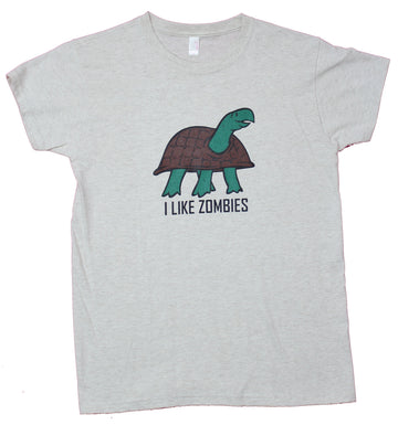 Turtles Girls Juniors T-Shirt - I Like Zombies