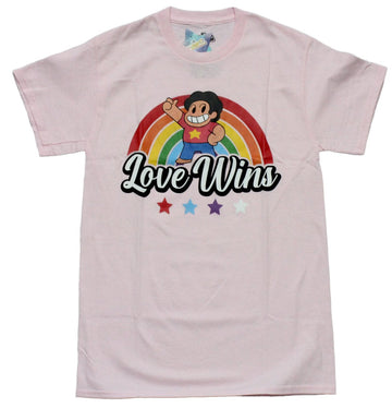 Steven Universe Mens T-Shirt - Steven in Rainbow Love Wins
