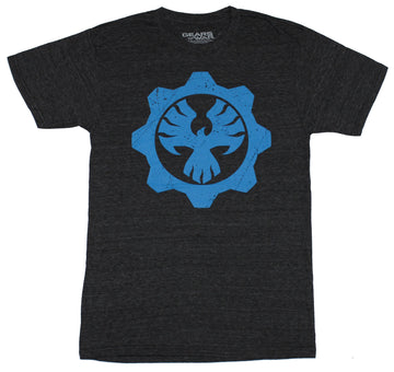 Gears of War Mens T-Shirt - Marcus Fenix Blue Family Crest