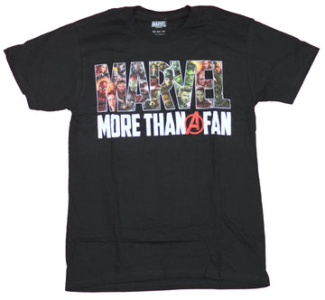Marvel MCU Mens T-Shirt  - More Than A fan Front Movie Release Date Back
