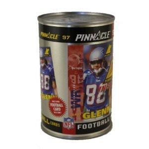 1997 Pinnacle Terry Glenn New England Patriots Football Cards in a Can (Includes 10 Cards Per Can)