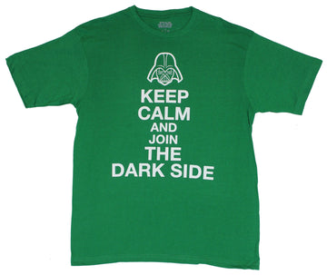 Star Wars Mens T-Shirt  - Keep Calm and Join the Darkside Simple Word Image