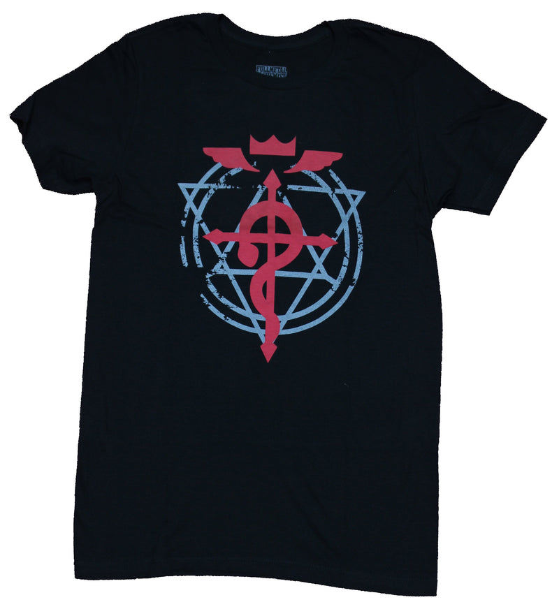 Fullmetal Alchemist Mens T-Shirt - The Flamel Cross Symbol - Inmyparentsbasement.com