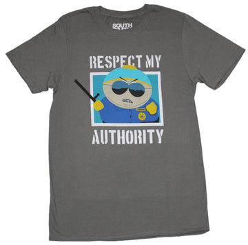 South Park Mens T-Shirt - Cartman Respect My Authority!