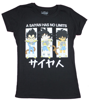 Dragon Ball Z  Brolly Girls Juniors T-Shirt- Saiyan Has No Limit