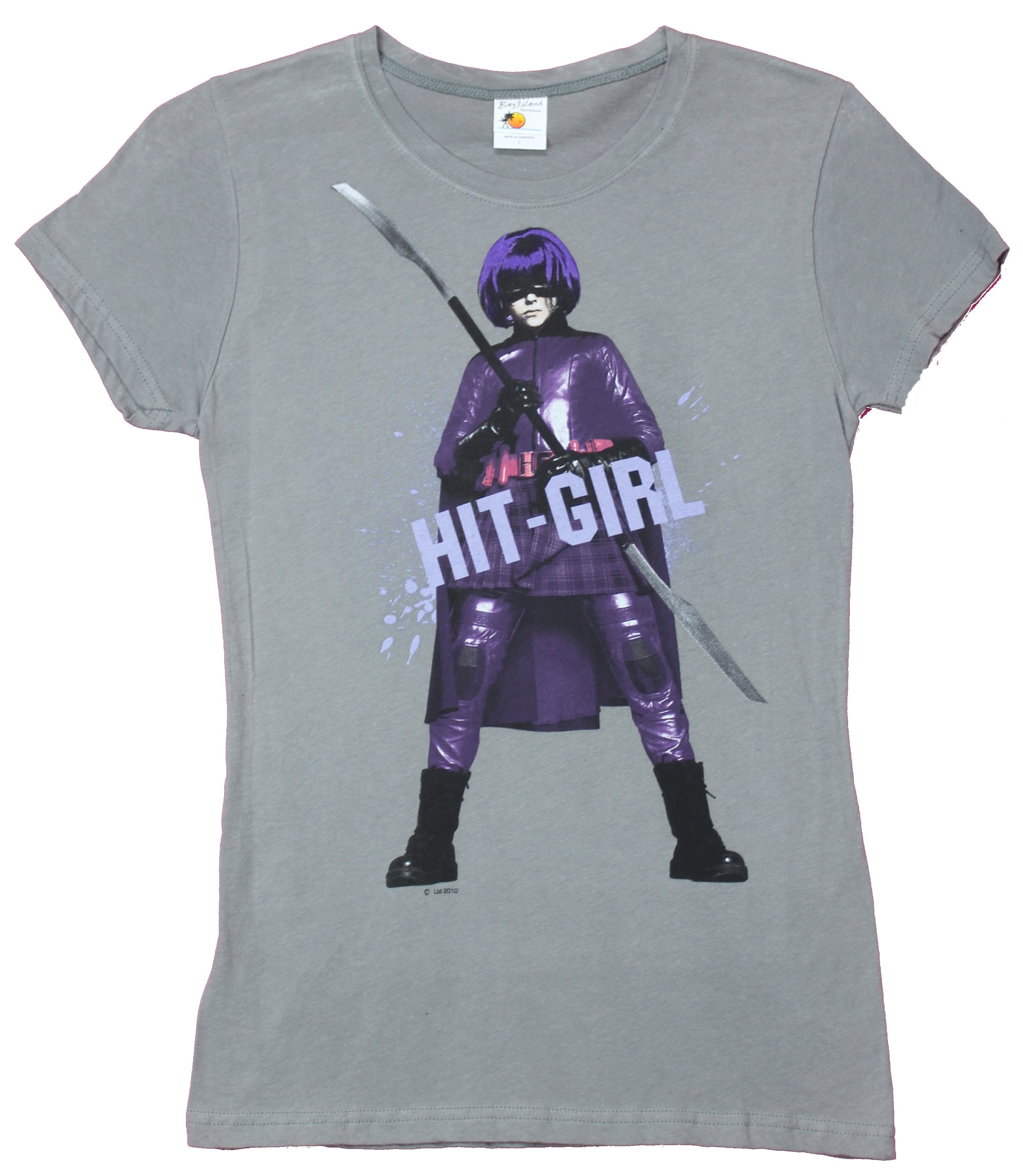 Kick Ass  Girls Juniors T-Shirt - Hit Girl Standing Image