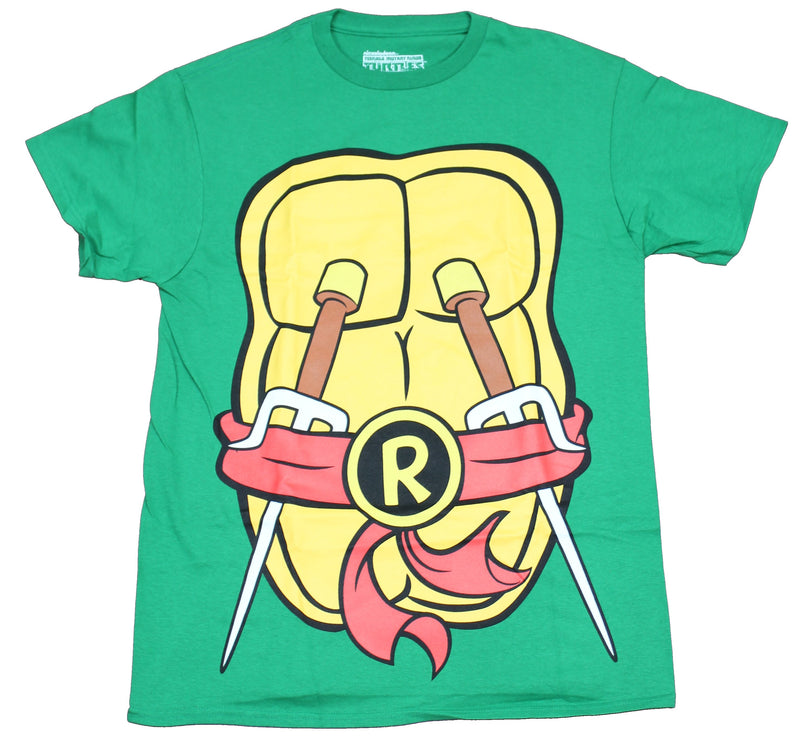 Teenage Mutant Ninja Turtles Mens T-Shirt - Raphael Sai Costume Front Image