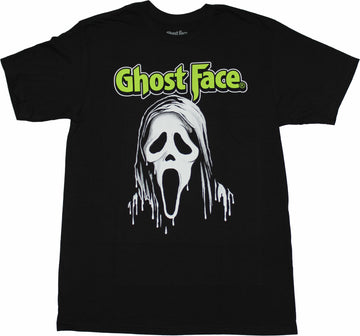 Scream Mens T-Shirt - Ghostface Below Green Name