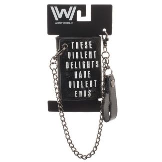 Westworld Black Chain Wallet - These Violent Delights Have Violent Ends Wallet