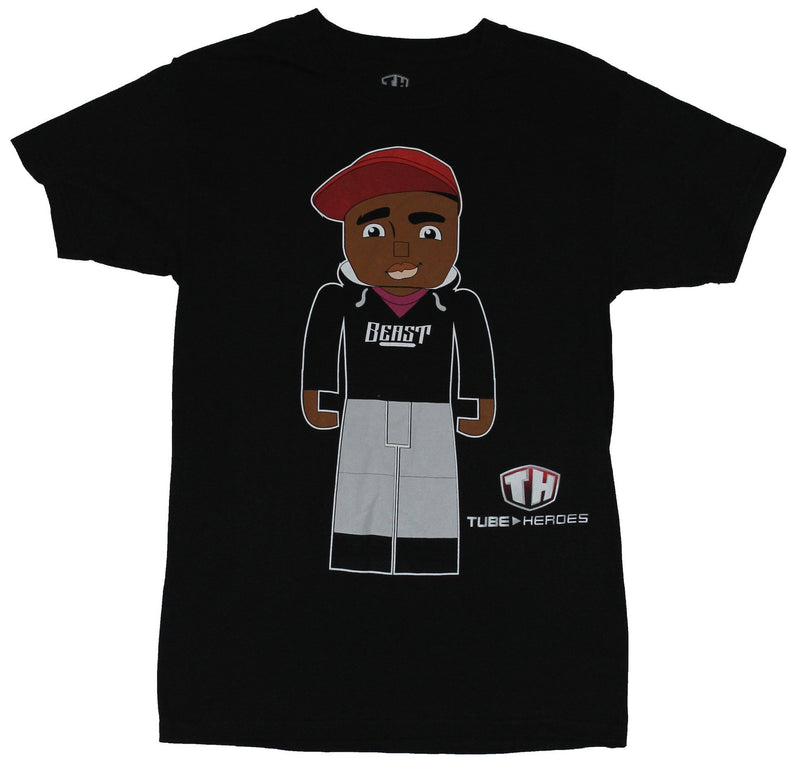 Tube Heroes Mens T-Shirt  - Beast Cartoony Standing Image