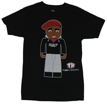 Tube Heroes Mens T-Shirt  - Beast Cartoony Standing Image