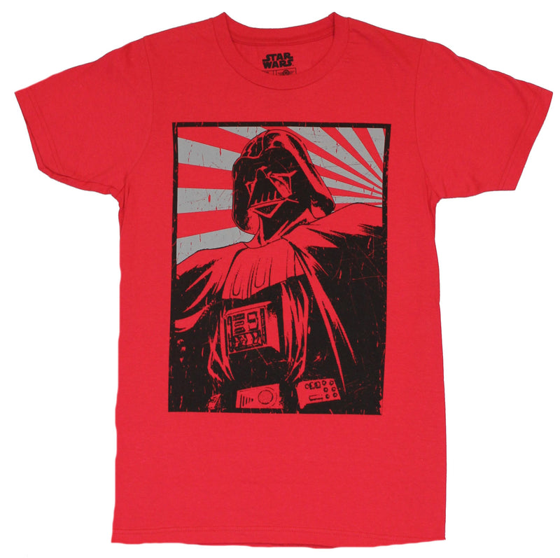 Star Wars Mens T-Shirt - Darth Vader Rising Sun Image