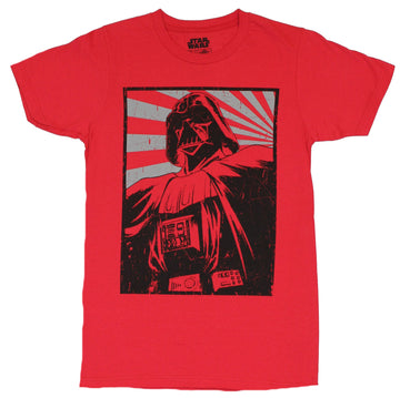 Star Wars Mens T-Shirt - Darth Vader Rising Sun Image