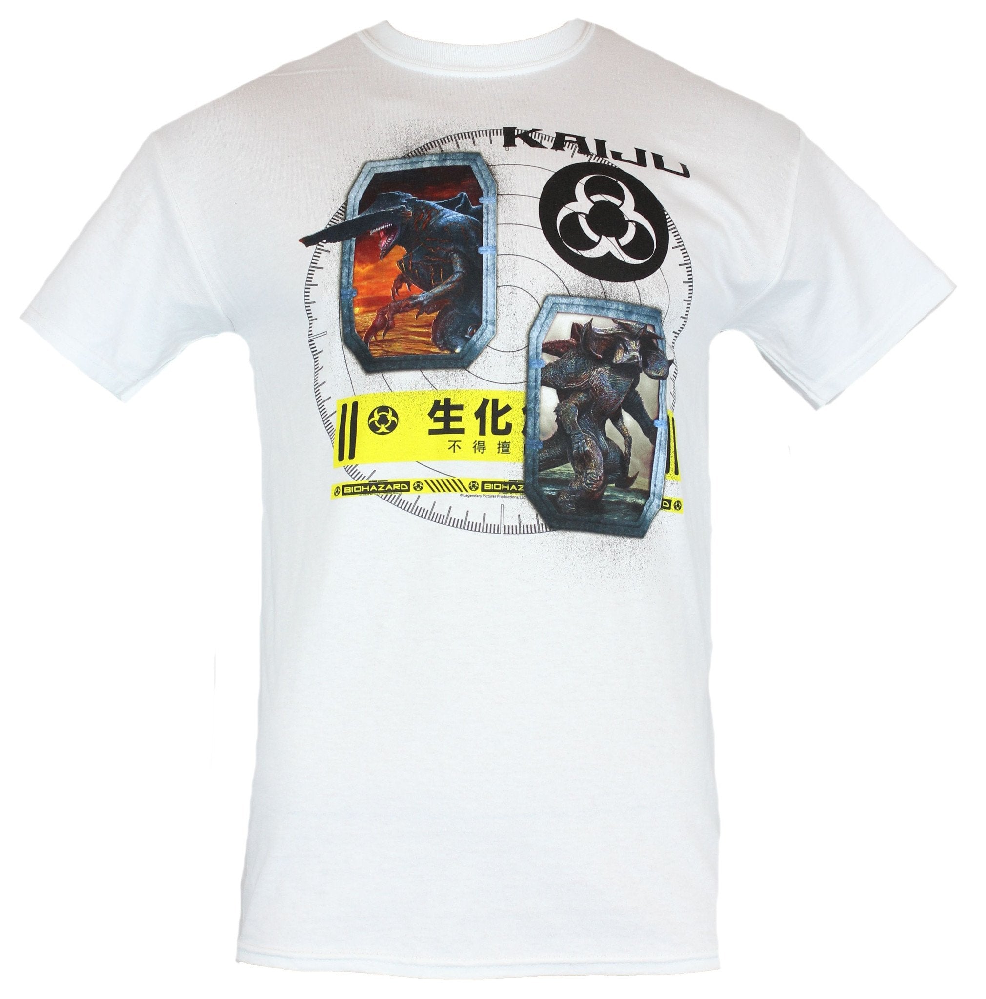 Pacfic Rim Mens T-Shirt -Kaiju Cirle Collage Image