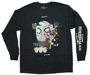 Spider-Man Long Sleeve Mens T-Shirt - Unmasked Freindly Neighborhood