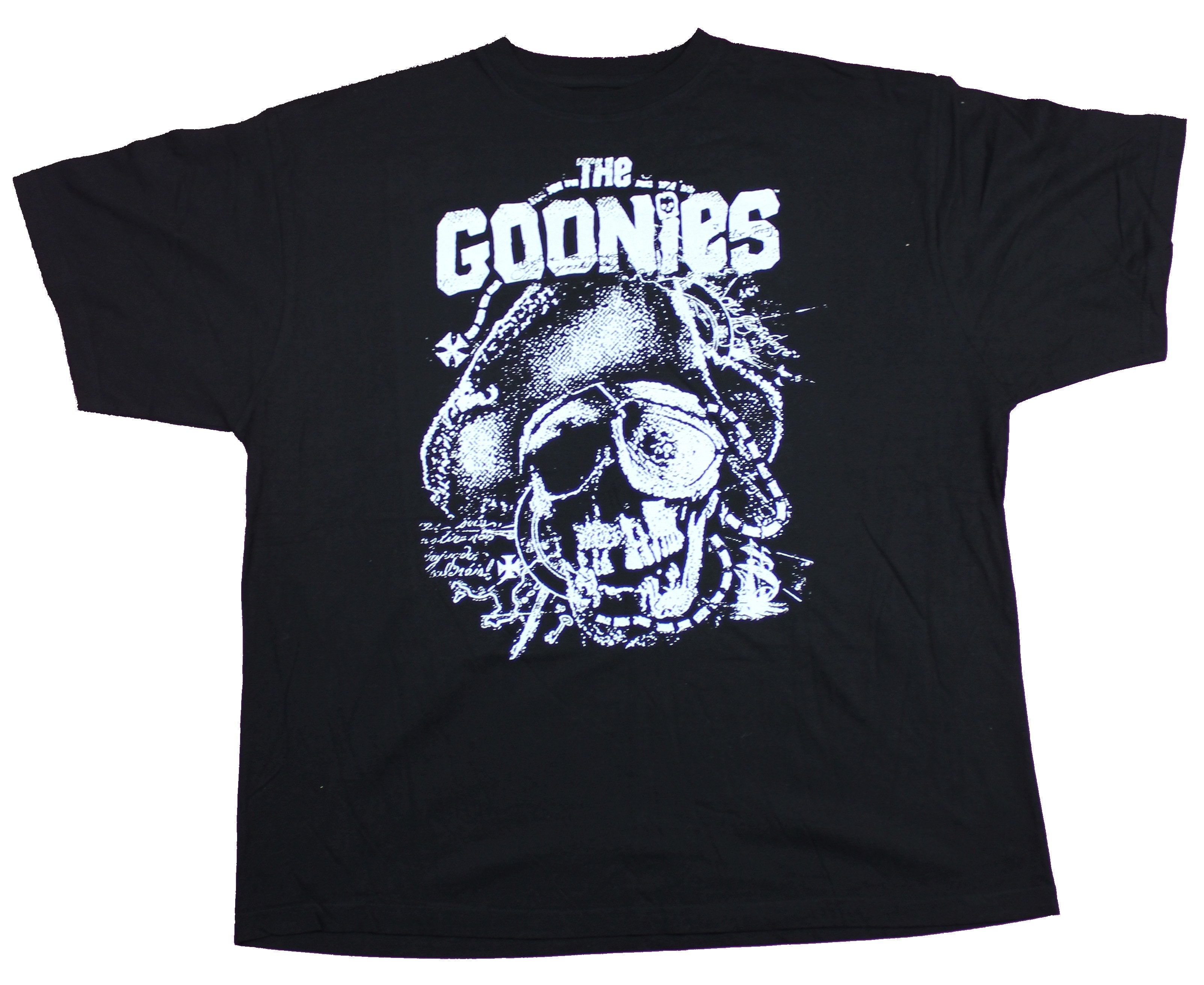 The Goonies Mens T-Shirt  - Giant Distressed One Eyed Willie Logo Image