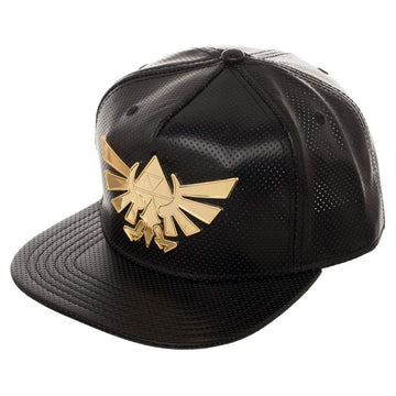 Legend of Zelda Gold Metal Logo Snapback Hat