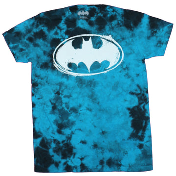 Batman Mens T-Shirt  - Classic White Print Oval Logo