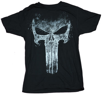 Punisher Mens T-Shirt  -  Distressed Punisher Painted Sprayed Image