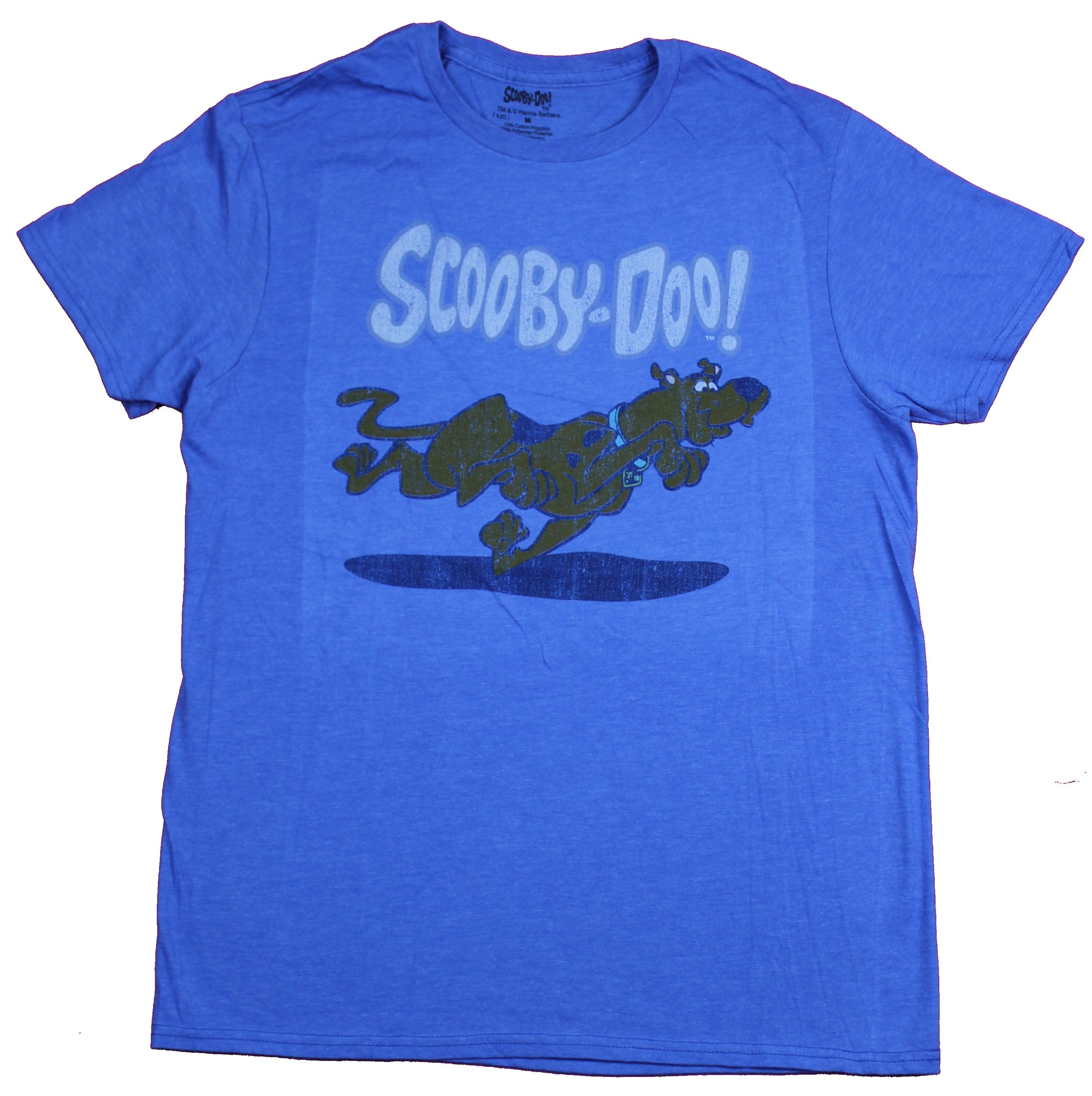 Scooby Doo Mens T-Shirt  - Running Scooby Under Logo Image