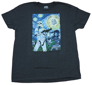 Star Wars Mens T-Shirt - Starry Night Stormtrooper Image