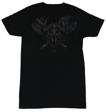 Diablo III Mens T-Shirt  - Barbarian Class Crossed Axe Class mage