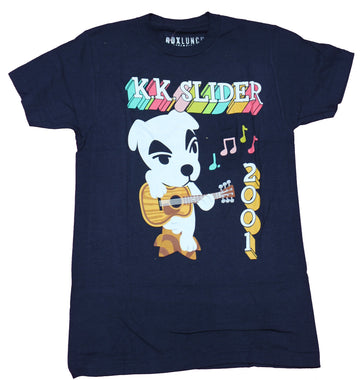 Animal Crossing Mens T-Shirt  -  K. K. Slider 2001 Full Color Tour Dates Back