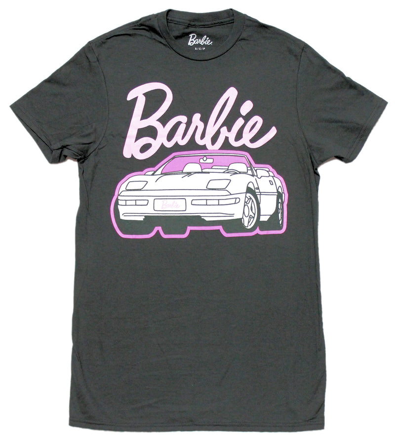 Barbie Mens T-shirt - White Convertible Barbie Dream Car
