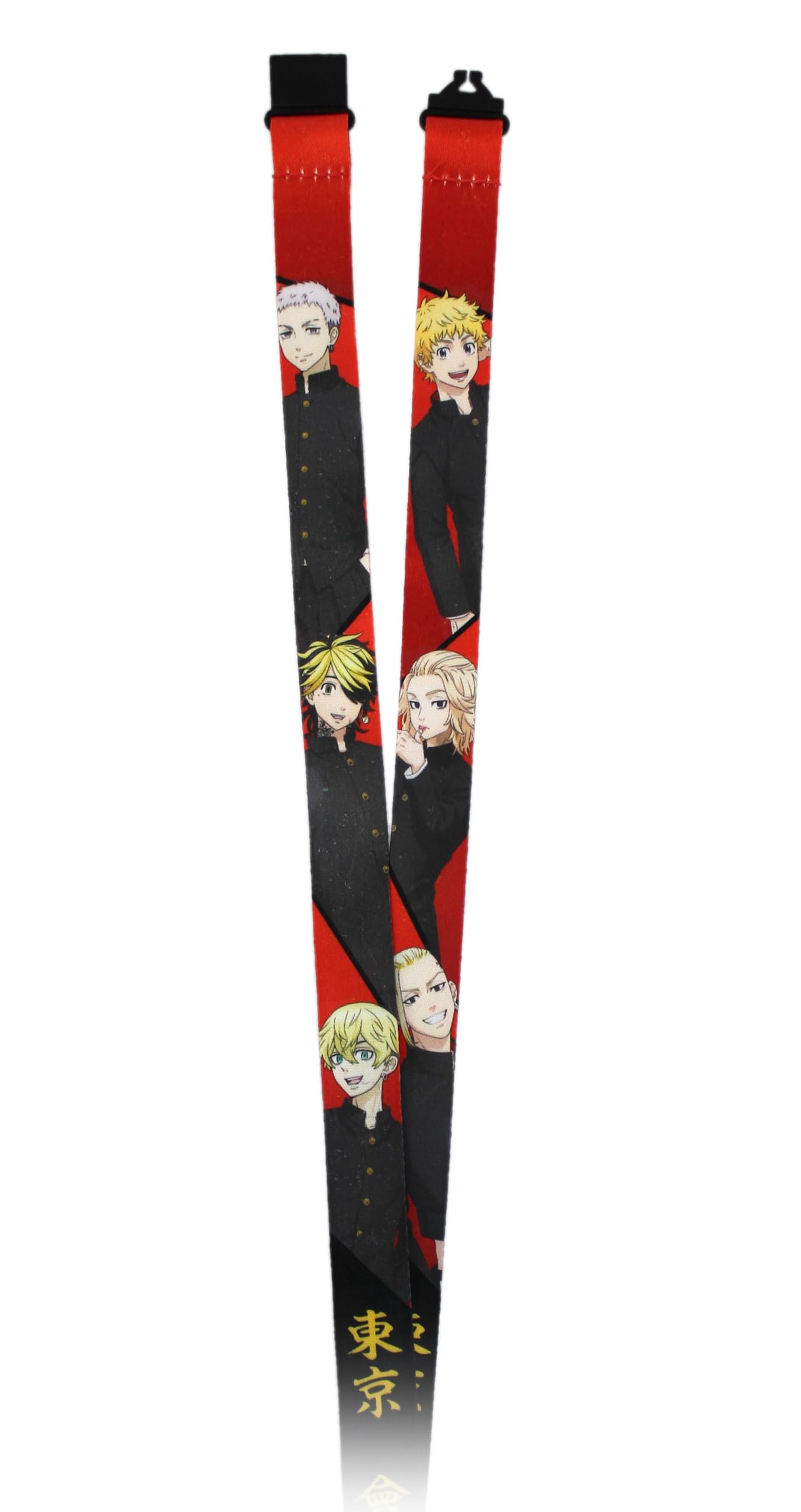 Tokyo Revengers Manga Anime ID Badge Holder Lanyard Keychain Lanyard w/Rubber Pendant