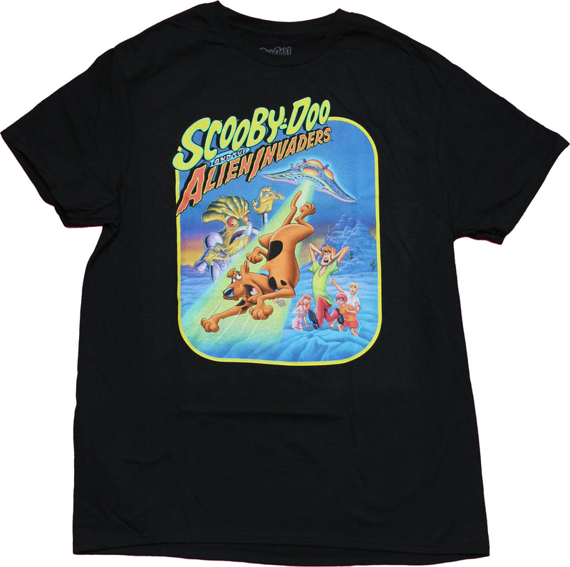 Scooby Doo  Mens T-Shirt - And The Alien Invasion Artwork