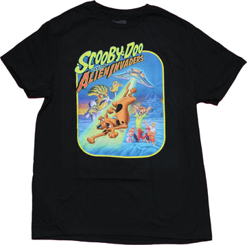 Scooby Doo  Mens T-Shirt - And The Alien Invasion Artwork