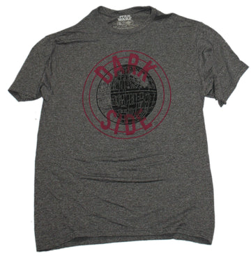 Star Wars Mens Moisture Wicking T-Shirt - Dark Side Wicking Death Star