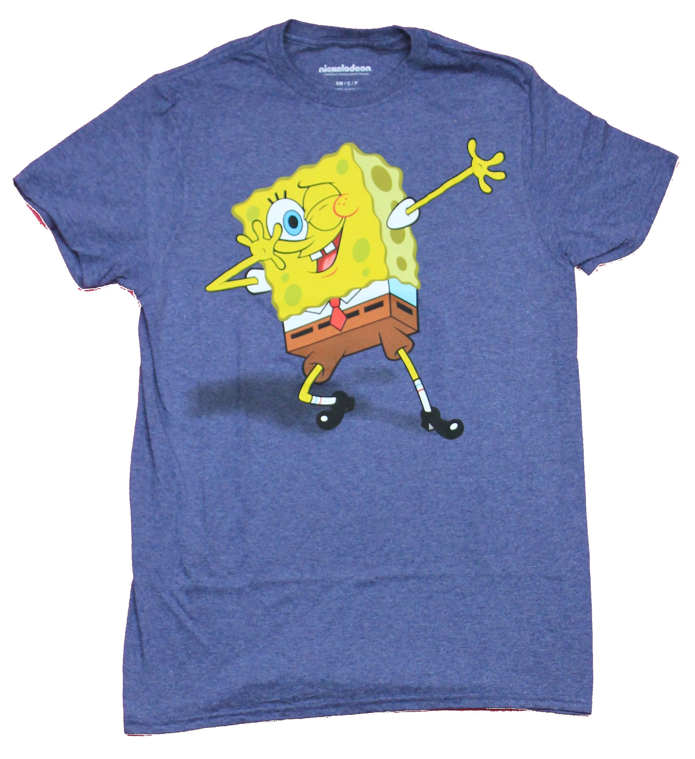 Spongebob Squarepants Mens T-Shirt  - Winking Dab Pose Bob