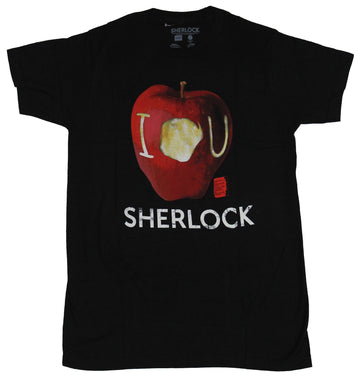 Sherlock (BBC TV Series)  Mens T-Shirt - I Apple Bite U Image