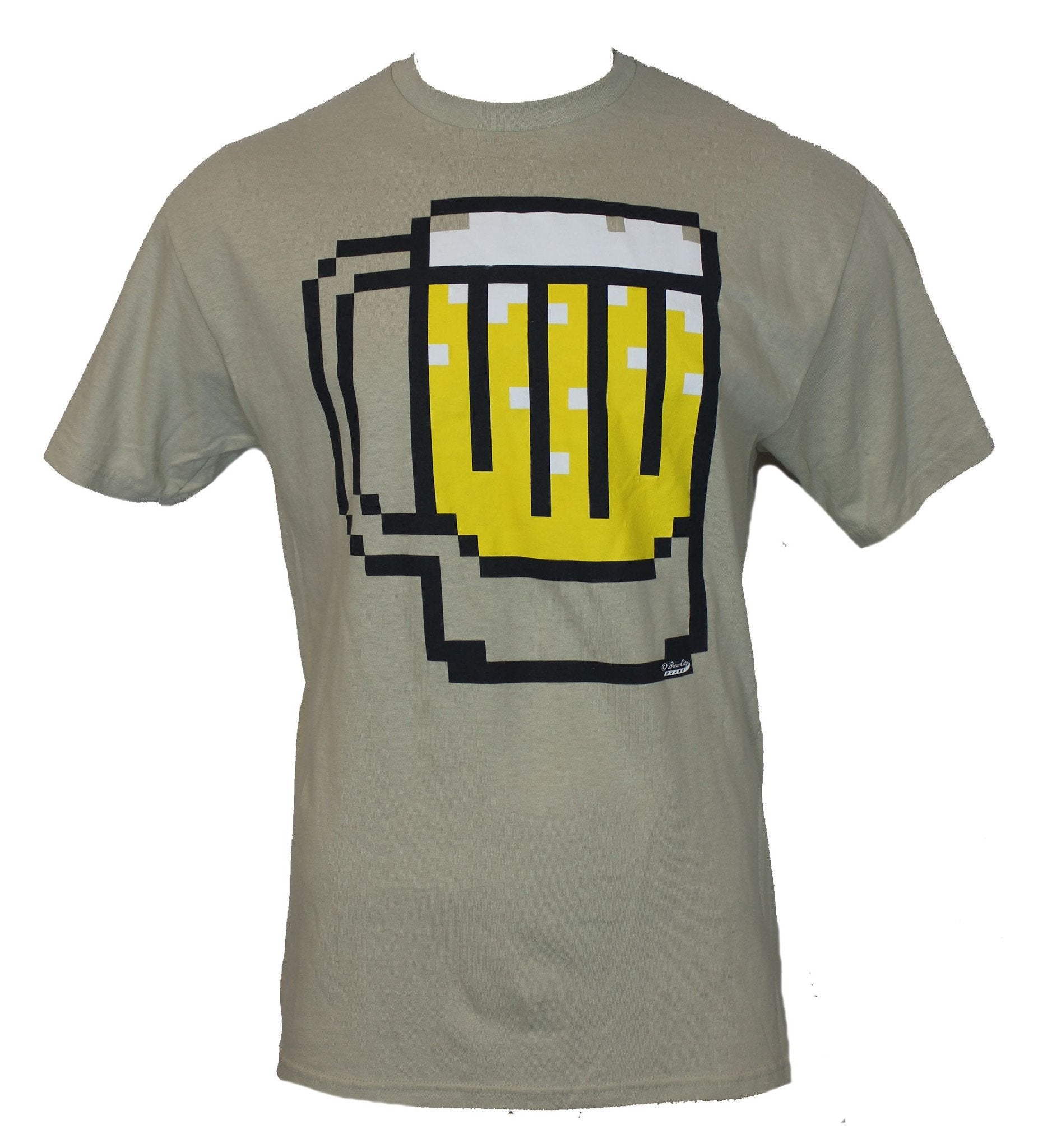 Beer Mens T-Shirt -  Pixelated  8 Bit Beer Design