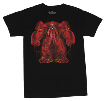 Avengers 2 Age of Ultron Mens T-Shirt - Stylized Iron Man Hulkbuster Armor Image