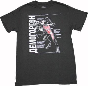 Stranger Things Mens T-Shirt - Anatomy of a Demogorgon