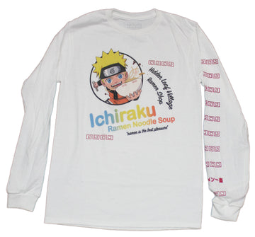 Naruto Shippuden Mens Long Sleeve T-Shirt - Ichiraku Ramen Noodle Soup
