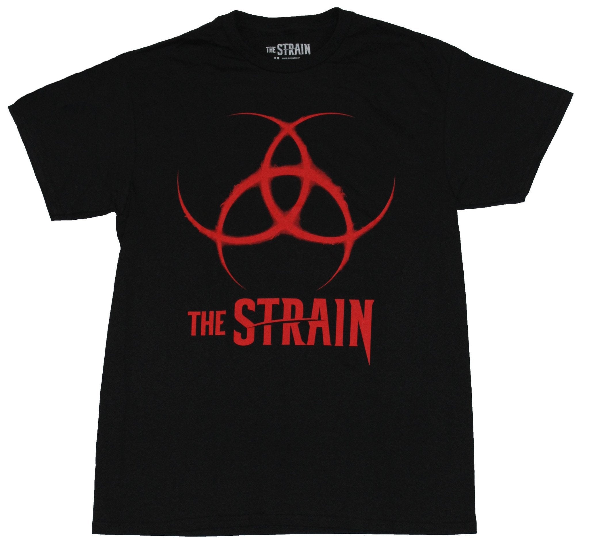 The Strain Mens T-Shirt - the Strain Biohazard Style Logo Image