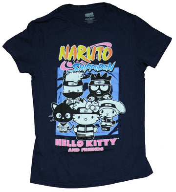 Naruto Shippuden Mens T-Shirt - Naruto x Hello Kitty x Sanrio Collab