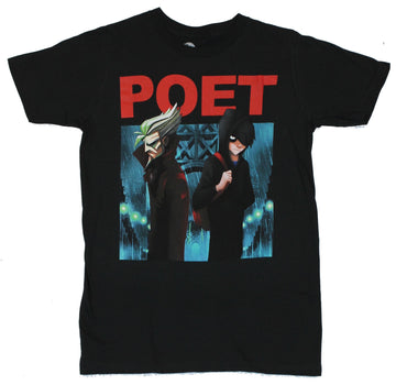 Poet Anderson Mens T-Shirt - The Dream Walker in The Rain Image