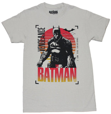 The Batman Mens T-Shirt - Sunset Vengeance "I'am the Shadows"